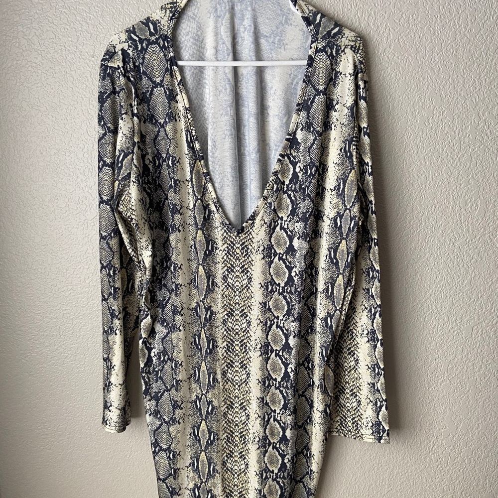 Pretty Little Thing Snake Skin Inspired Dress